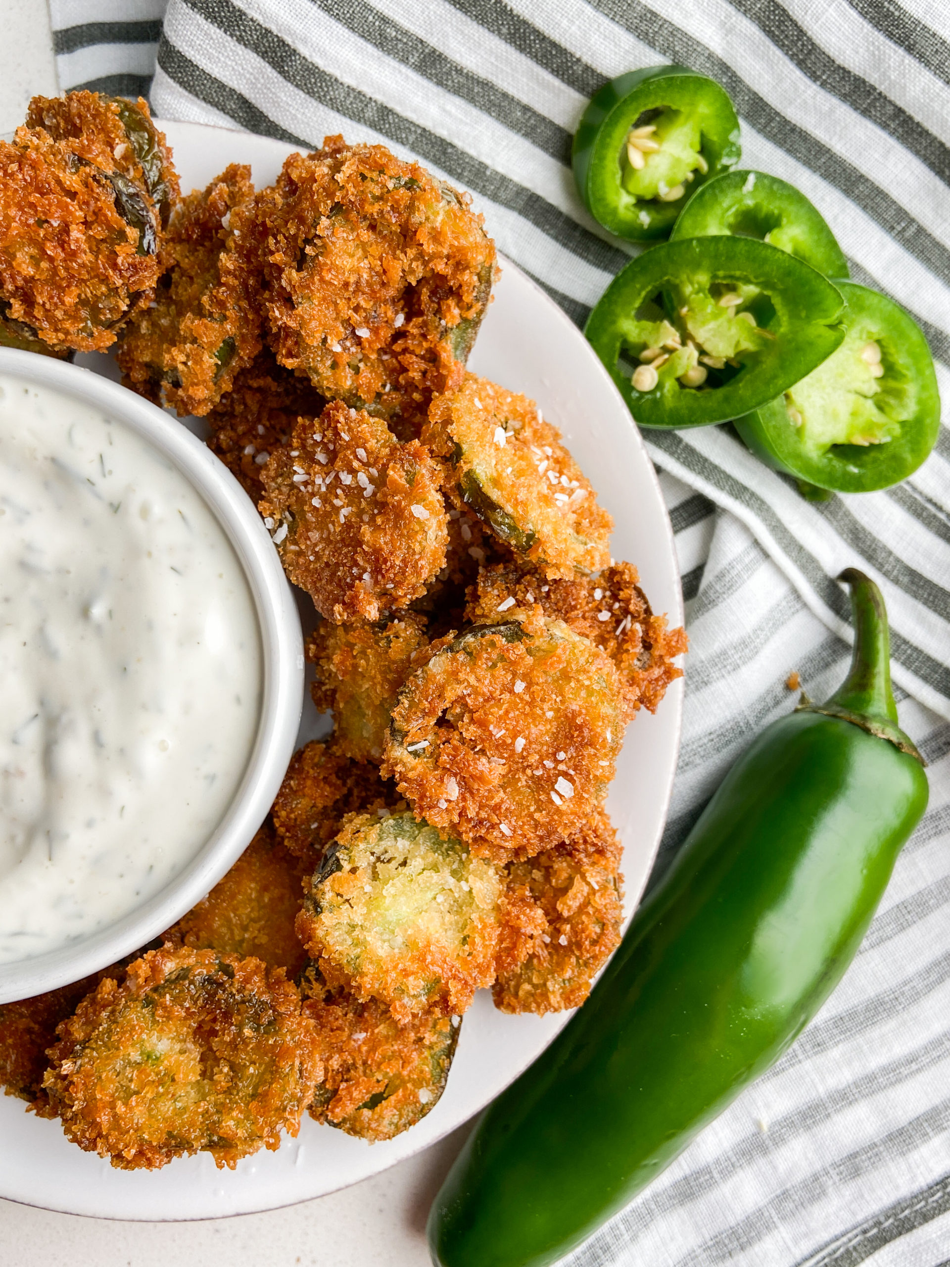 Fried Pickled Jalapeños with Sour Cream Ranch Recipe | MyRecipes