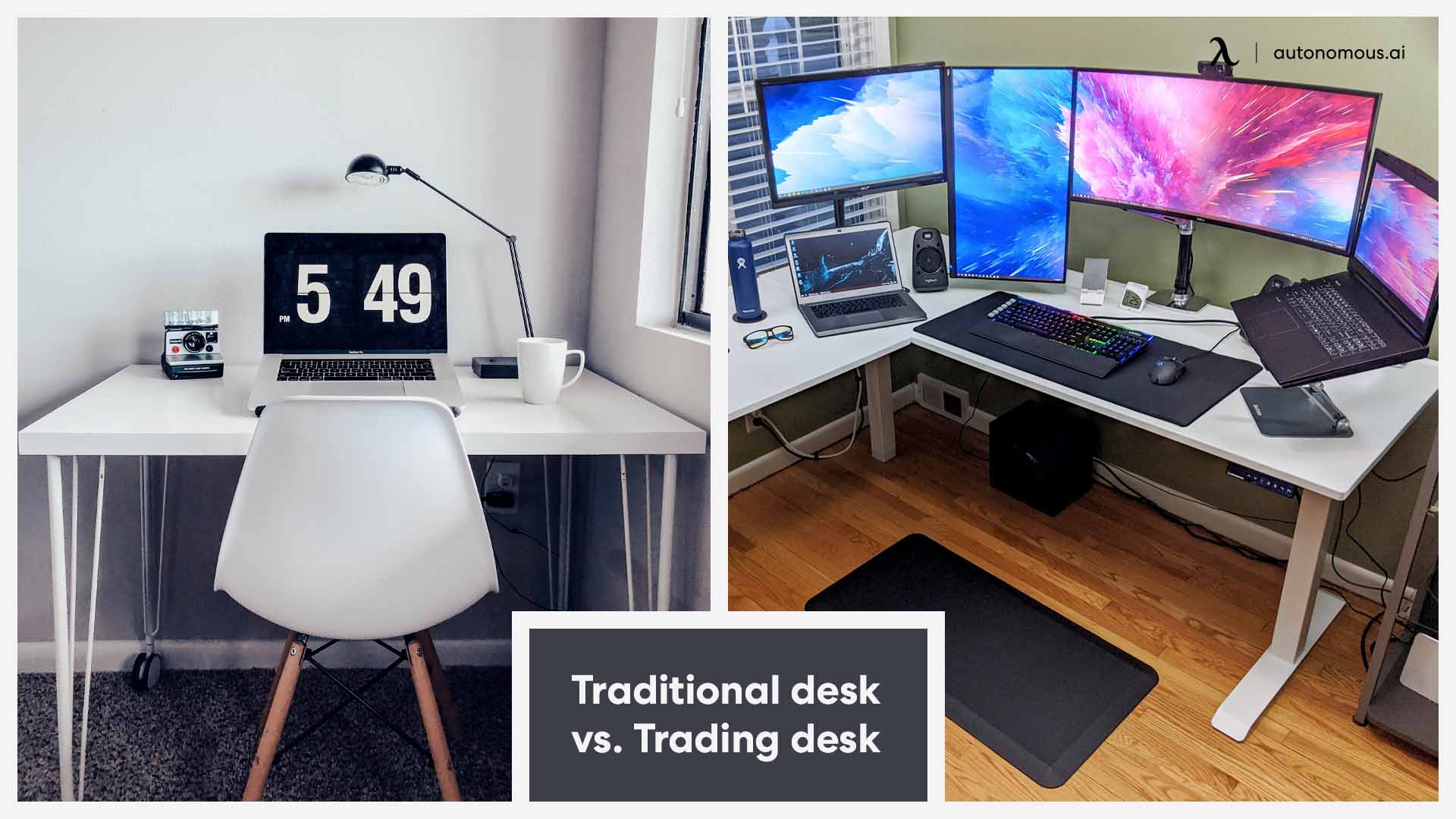 Trading room ideas | office setup, trading desk, desk setup