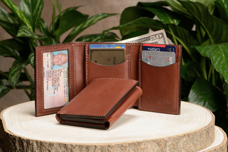 RFID Men's Wallet Trifold with Outer ID