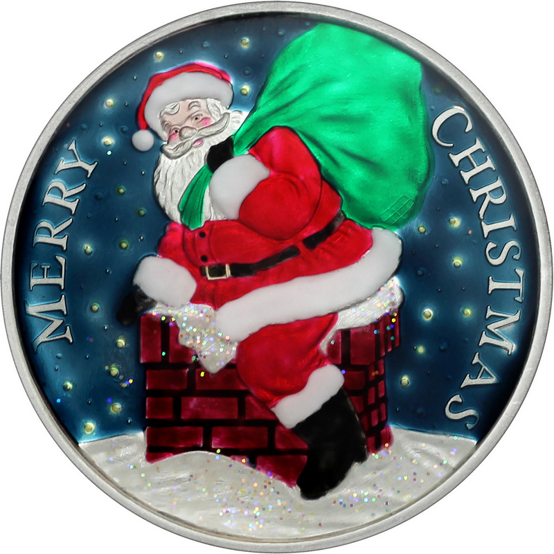 Buy 20 gm Merry Christmas Silver Coin () Online | MMTC-PAMP