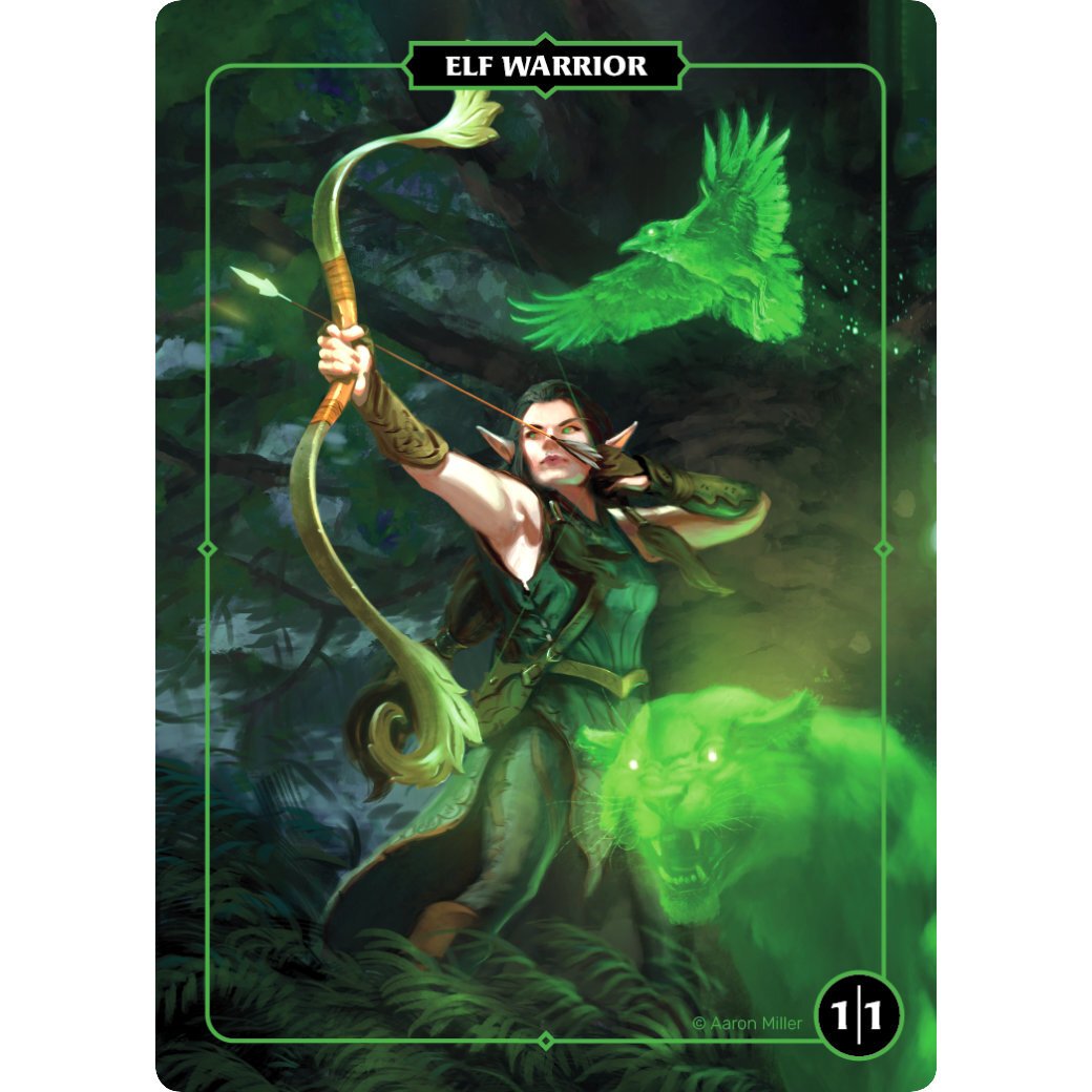 Elf Warrior Token - Mtg Card #4NE – Archeron