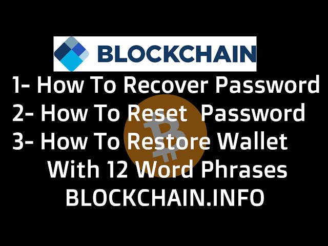 Lost Blockchain Second Password - Recover Wallet Access