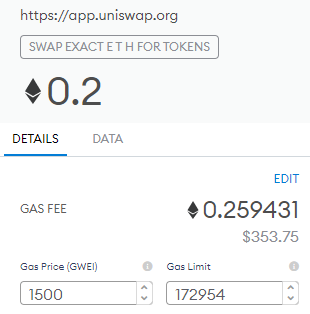 ETH Gas Price Alert - Cryptocurrency Alerting