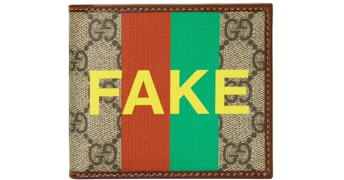 Gucci FAKE/NOT Wallet Supreme Logo Bi Fold – cryptolog.fun