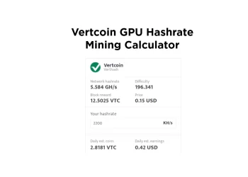 Mining Vertcoin (VTC) on NVIDIA RTX - cryptolog.fun