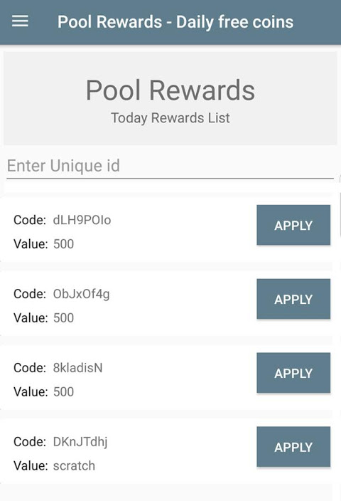 Pool Rewards Daily Coins Links for Android - Download