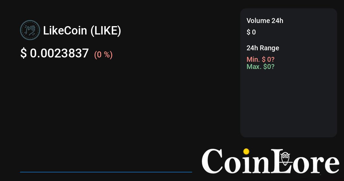 LikeCoin USD (LIKE-USD) Price, Value, News & History - Yahoo Finance