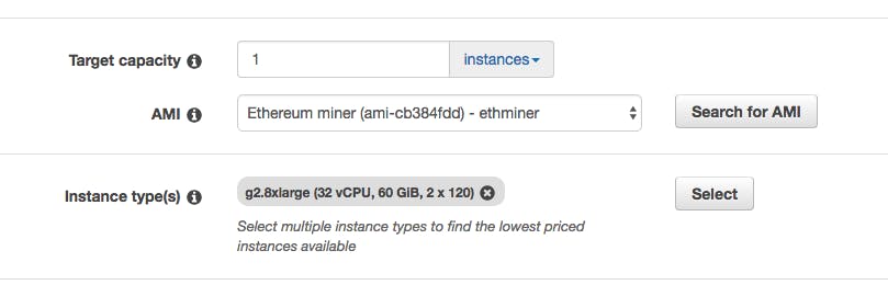 Ethereum GPU mining on AWS EC2 in 