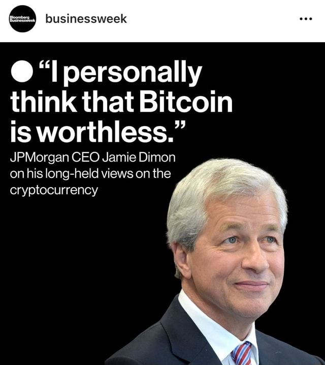 Jamie Dimon Slams Bitcoin As a 'Pet Rock,' Say He's Done Talking About Crypto