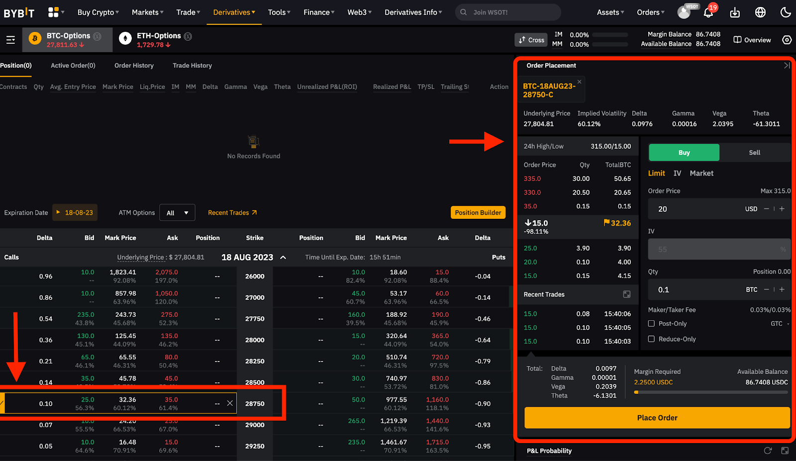 BTC Options List | BTC USD Options Trading | OKX