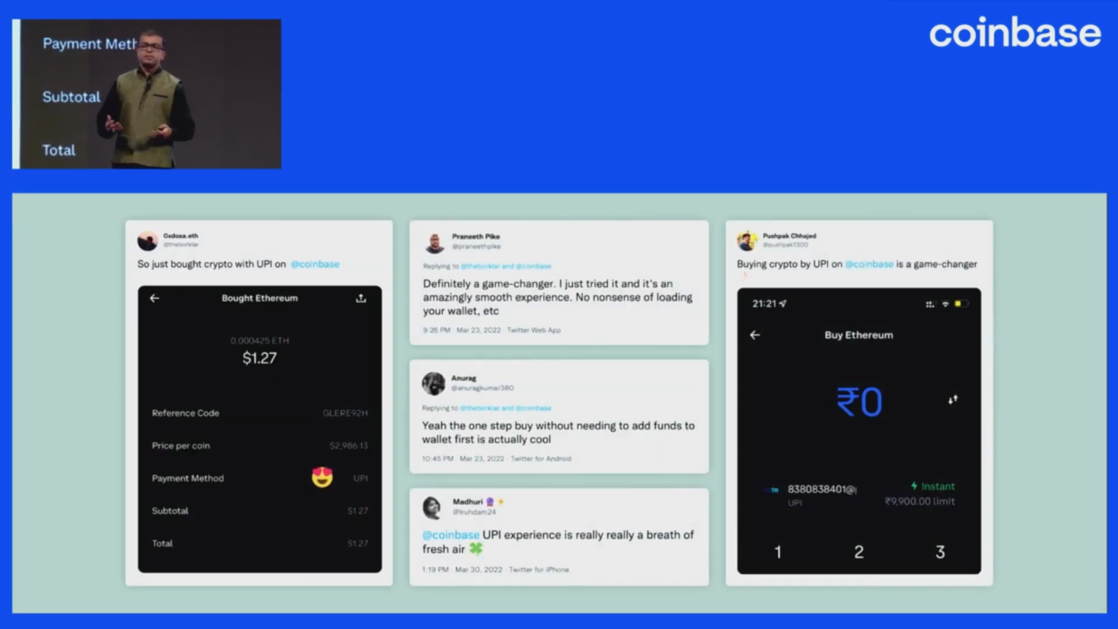 Coinbase suspends UPI payments in India three days after launch