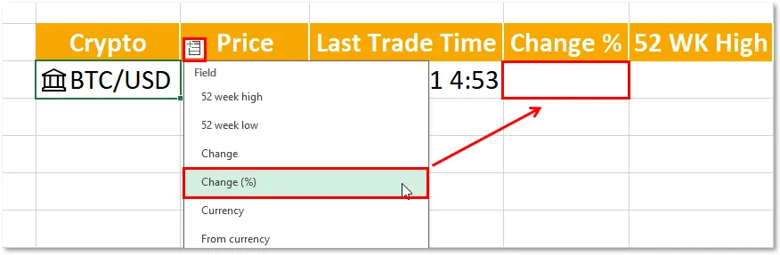 Get Crypto Prices in Excel Instantly