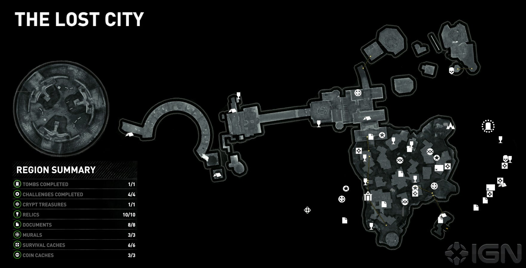 Rise of the Tomb Raider Coin Caches Locations Guide