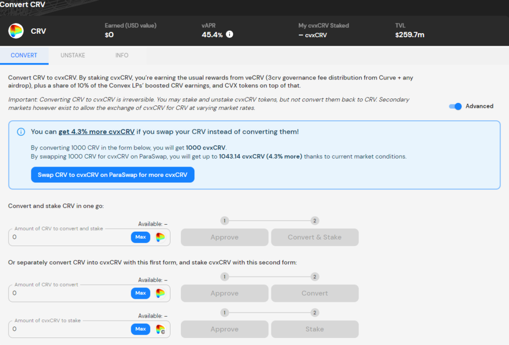 Curve Finance: Staking