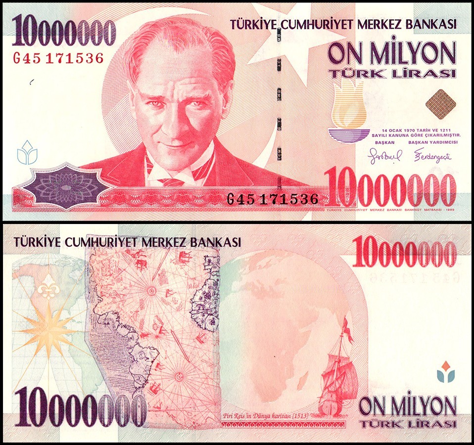 10 Billion Turkish Liras (TRY) to US Dollars (USD) - Currency Converter