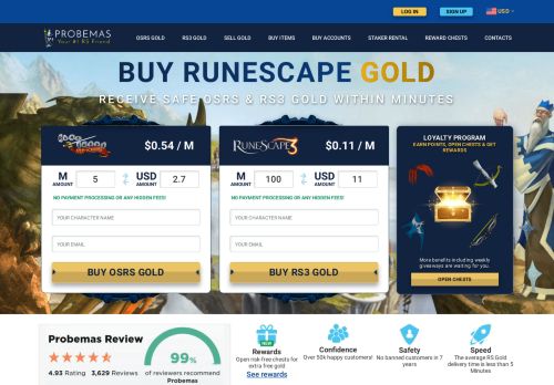 Runescape Swapping Website - Best Oldschool Runescape(OSRS) / Runescape 3(RS3) Rates