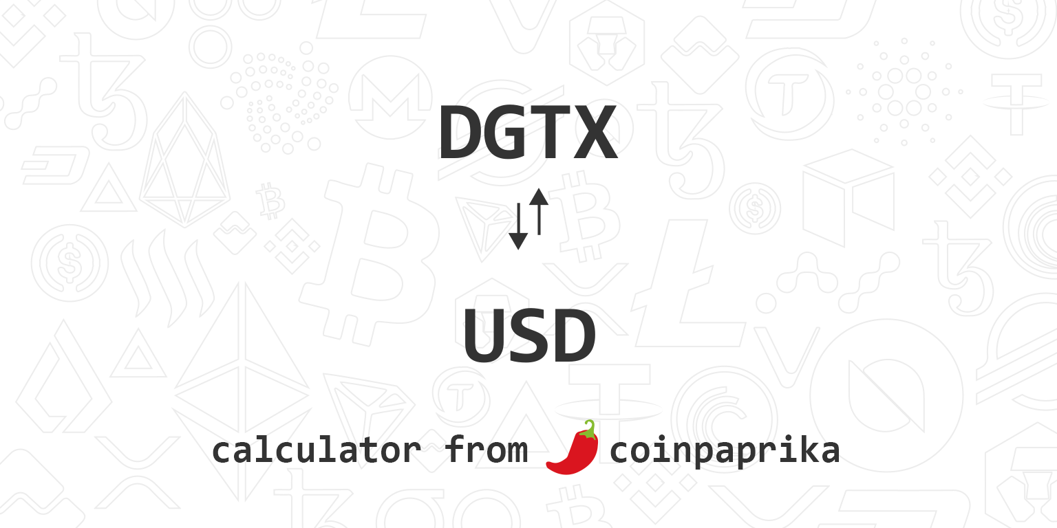 DGTXUSD Charts and Quotes — TradingView