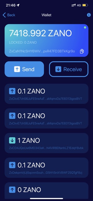 Install zano on Linux | Snap Store