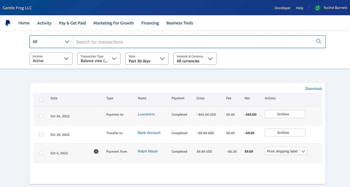 How do I view and download statements and reports? | PayPal CA