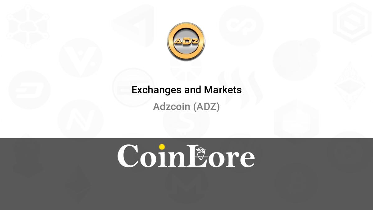 Adzcoin Price Today - ADZ Coin Price Chart & Crypto Market Cap