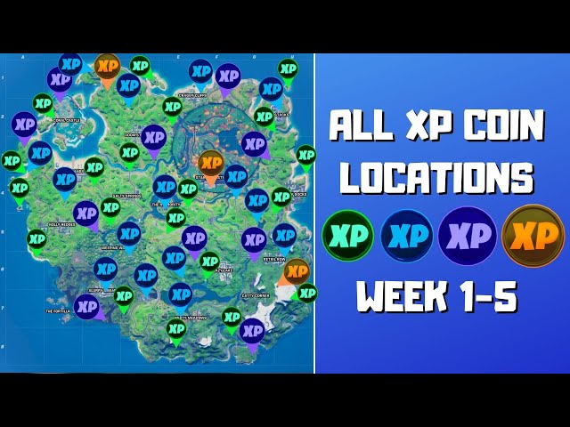 All Fortnite Season 4 Week 3 XP Coin Locations