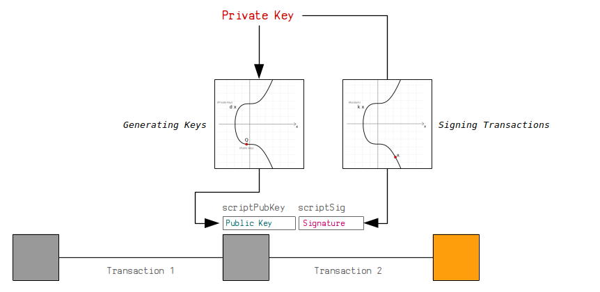 Digital signatures and identity in Bitcoin