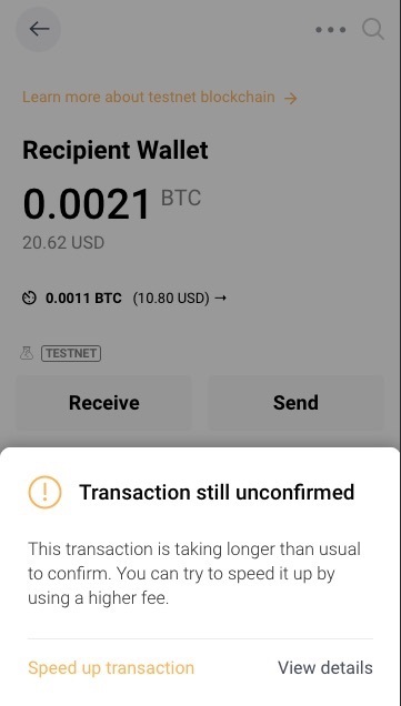 How to speed up a Bitcoin transaction