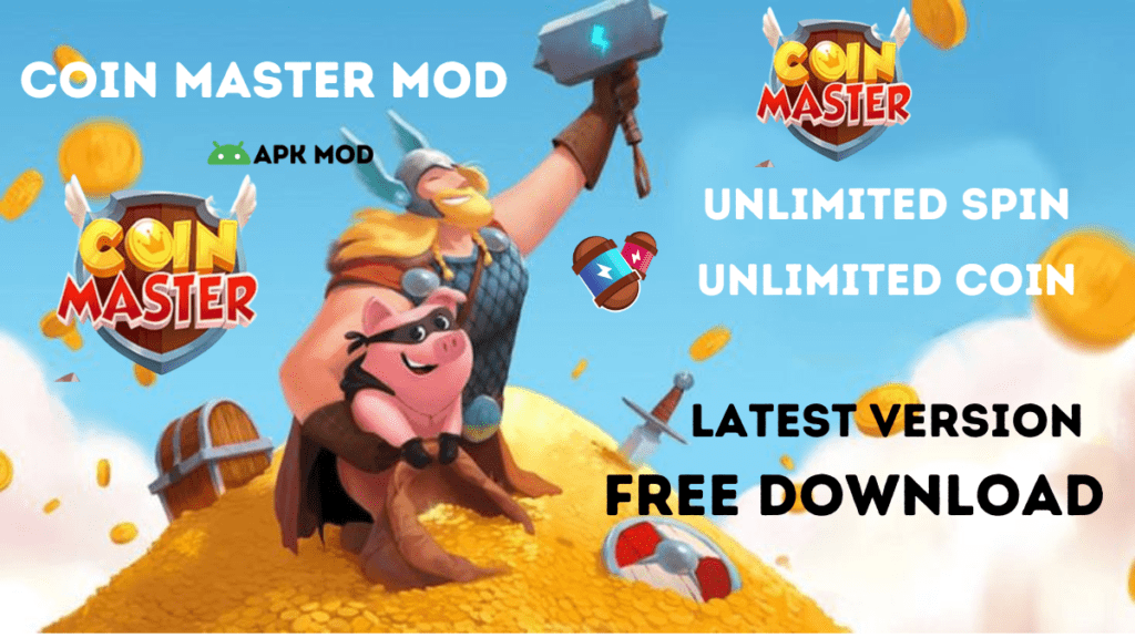 Coin Master v MOD APK (Unlocked,Mod Menu) Download