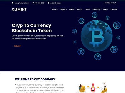 6 Best Free Cryptocurrency Website Template in 