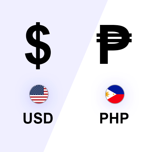 Philippine Peso to US Dollar or convert PHP to USD