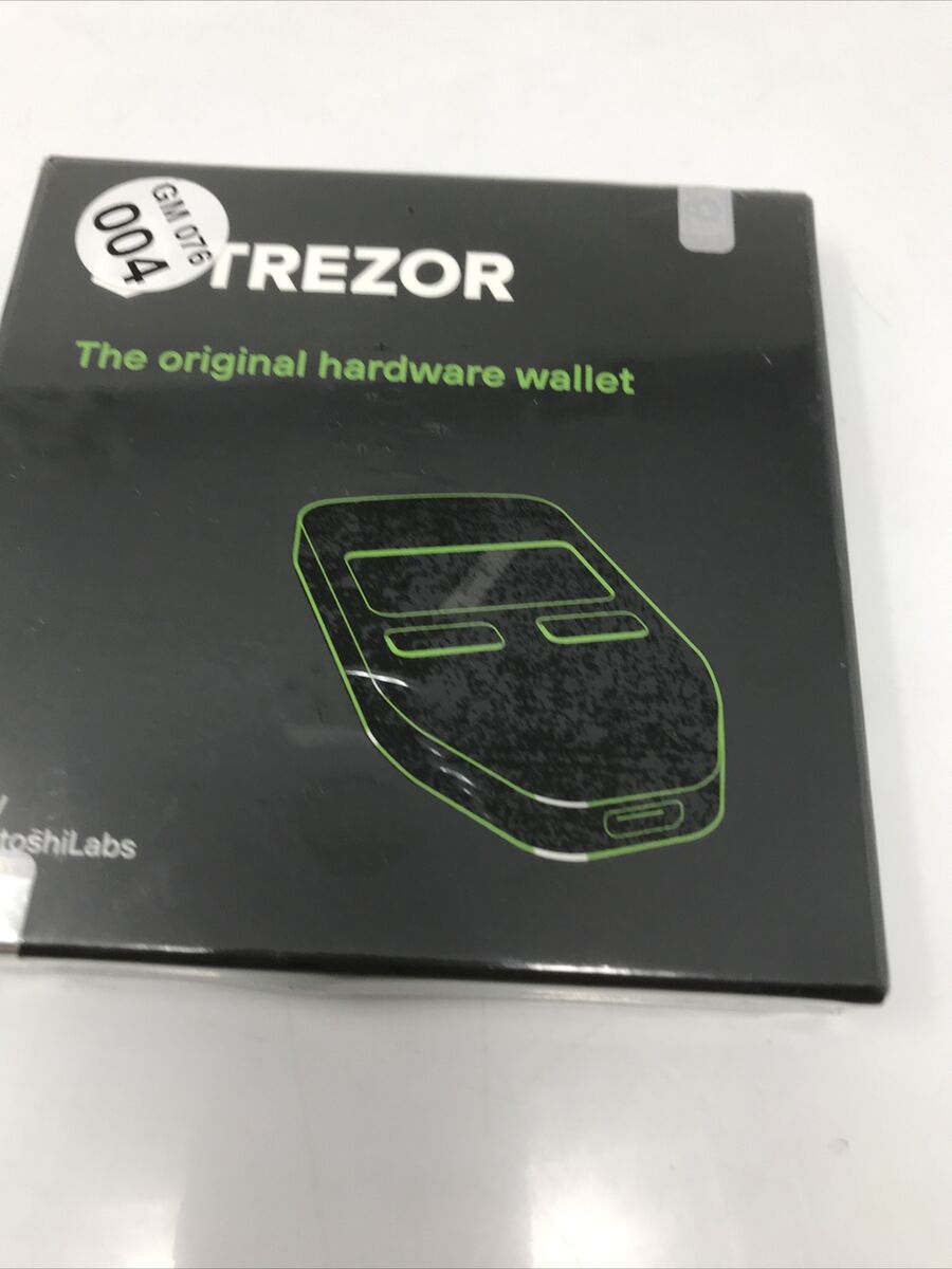 Trezor Model One Black - Hardware wallet - Trezor Official Partner - cryptolog.fun