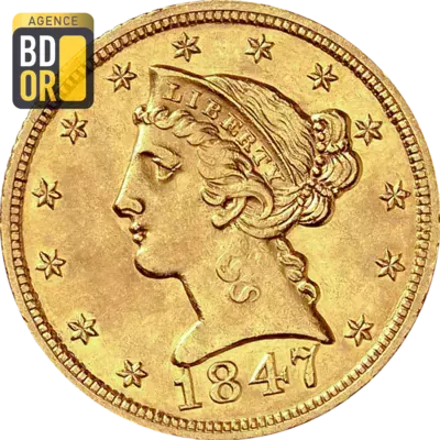 5 Dollars Half Eagle Liberty Head Gold Coin (Mixed Years) - Gerrards Bullion