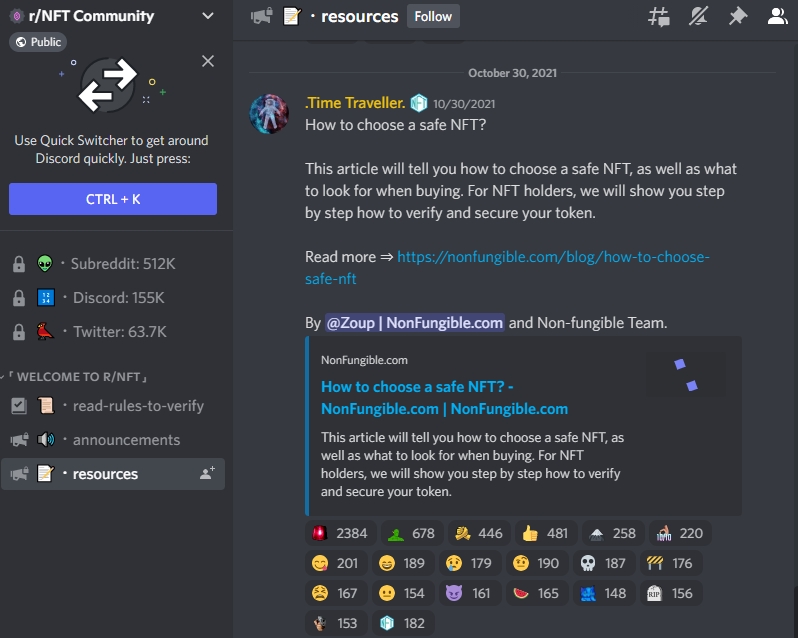 Crypto Communities on Discord - Unita