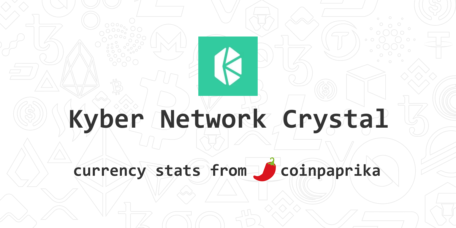 Buy Kyber Network Crystal v2 with Credit or Debit Card | Buy KNC Instantly