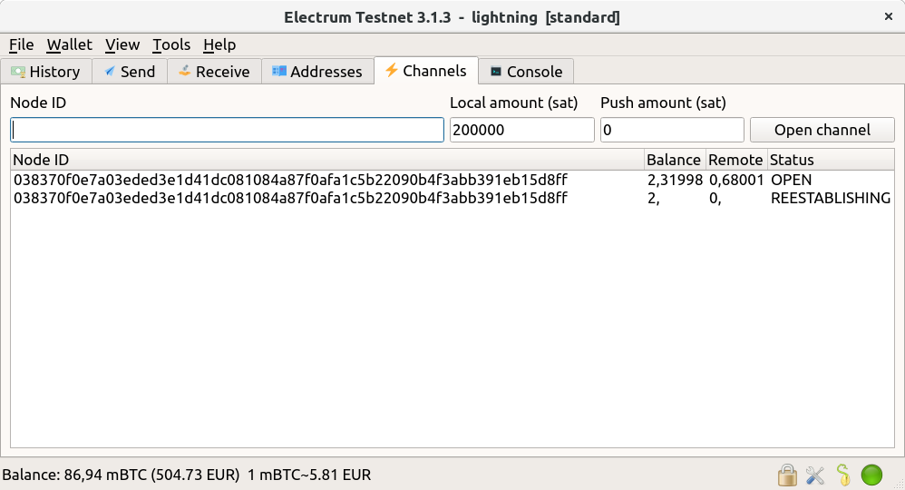 Tails - Exchanging bitcoins using Electrum