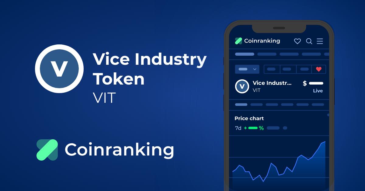 Vice Industry Token (VIT) live coin price, charts, markets & liquidity