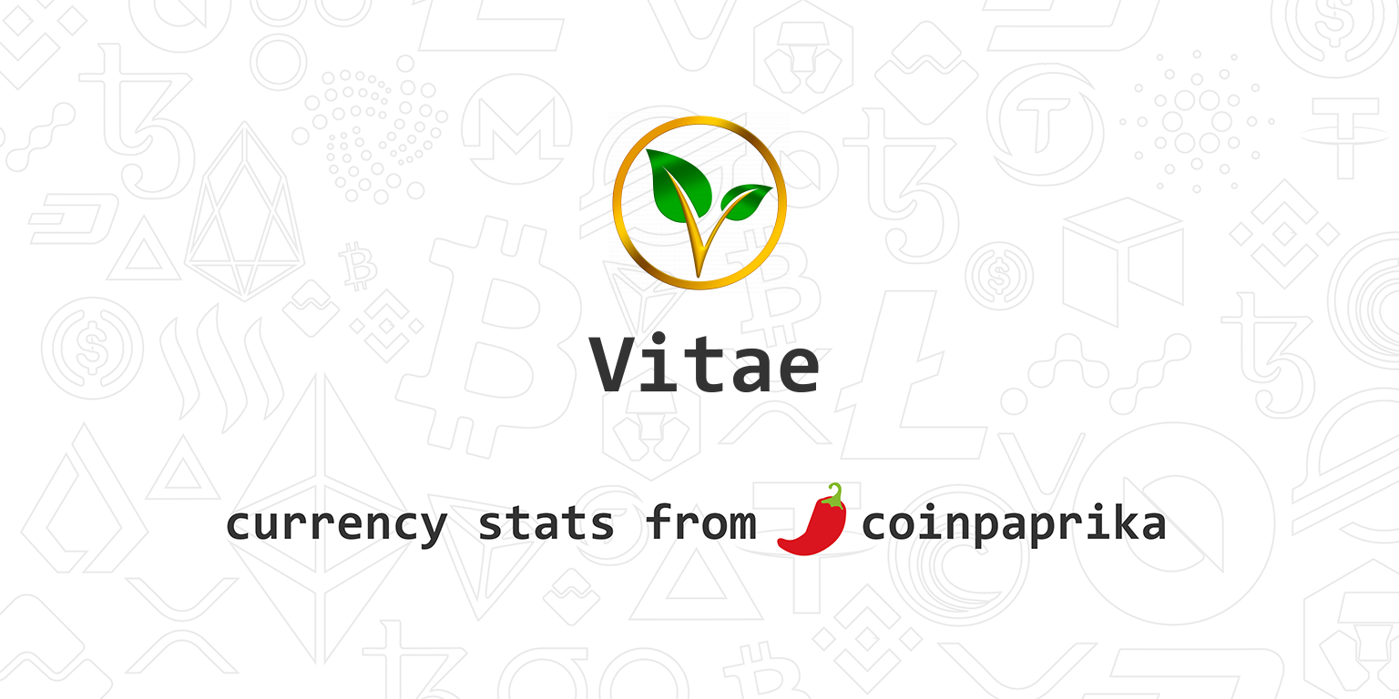 Vitae - Live Vitae price and market cap