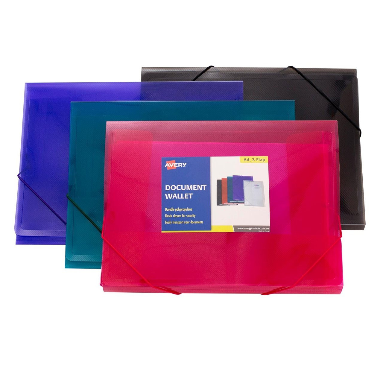 DOCUMENT WALLETS - A4 - CLEAR - PACK OF 10 - A4W