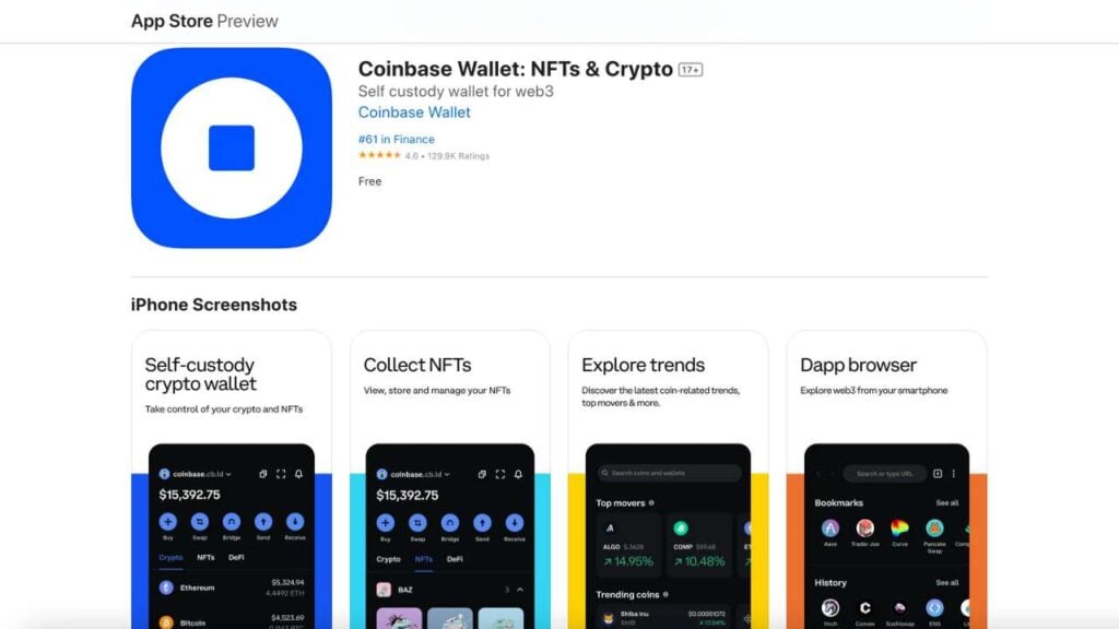 ‎Coinbase: Buy Bitcoin & Ether on the App Store