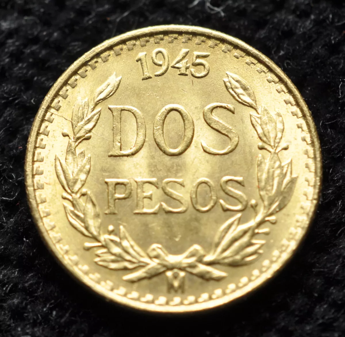 M Mexico Gold Dos Pesos - Free Shipping US - The Happy Coin