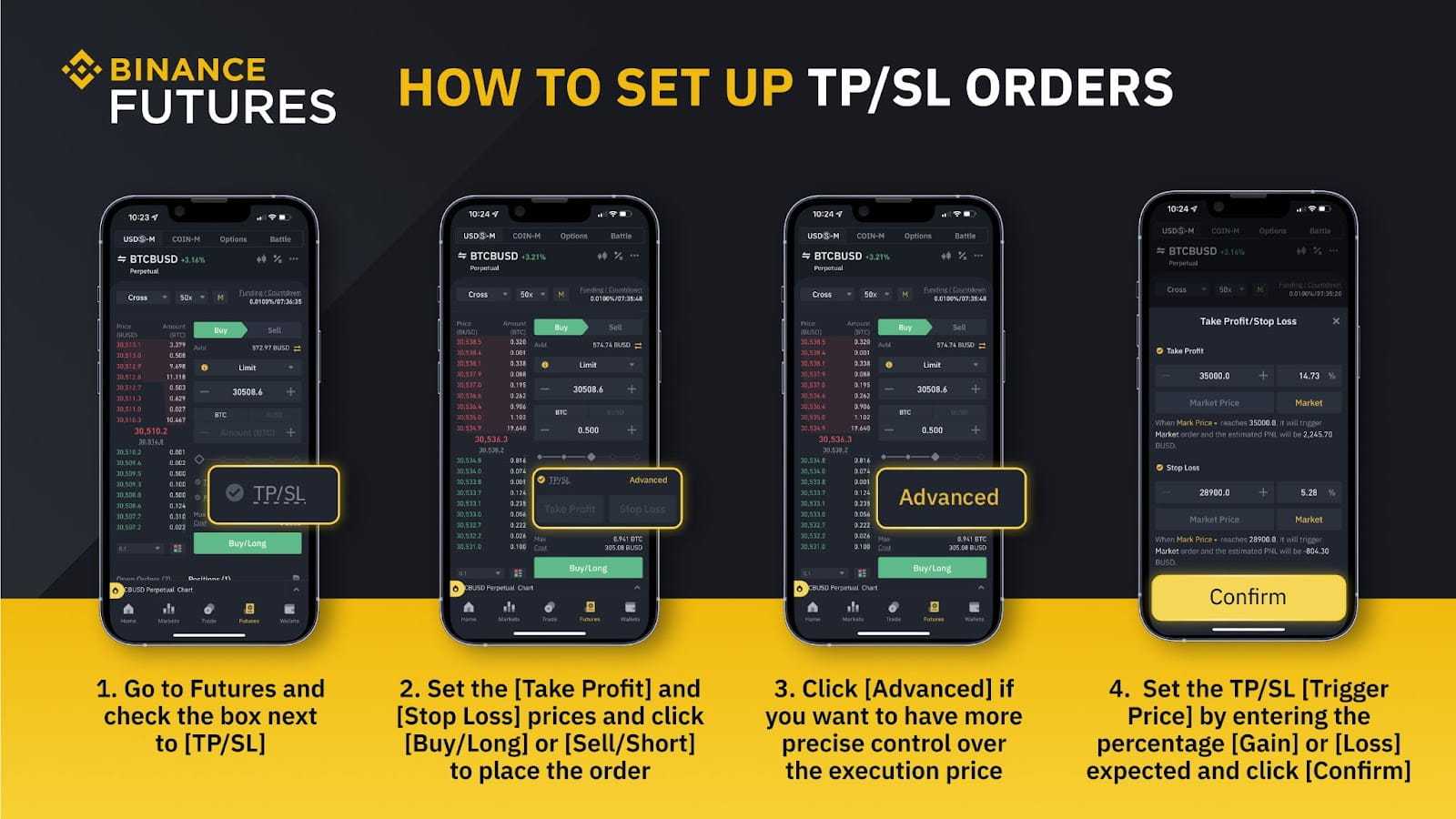 How to Place Stop Loss and Take Profit at the Same Time on Binance? - Coinapult