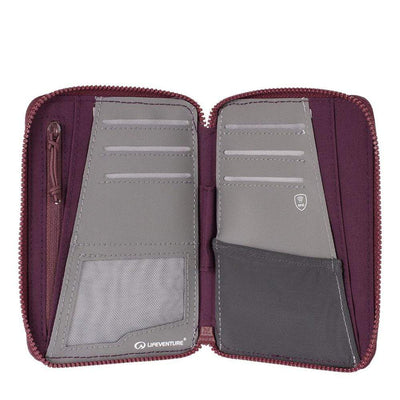 LifeVenture RFiD Mini Travel Wallet , Purple — G MILITARY