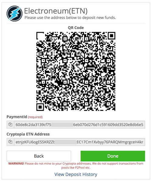 How do you move your electroneum wallet amount to cryptopia ? - Ask Techie - Hackology