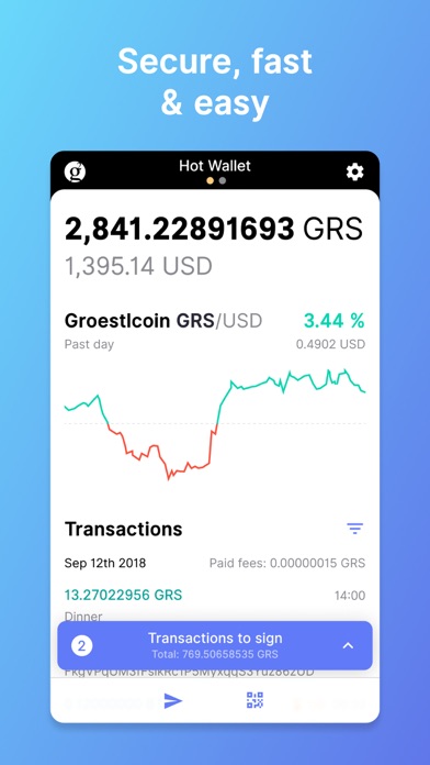 Groestlcoin Grs Wallet for Android, iOS and Web | Hebe Wallet