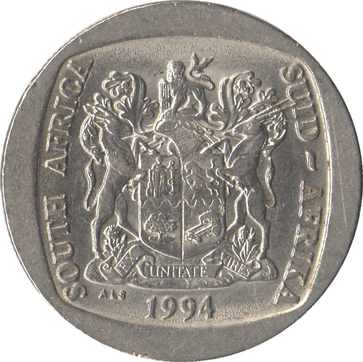 5 rand - Inauguration, South Africa - Coin value - cryptolog.fun