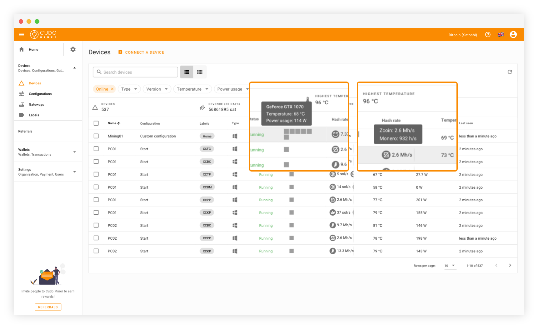 WhatToMine - Crypto coins mining profit calculator compared to Ethereum Classic