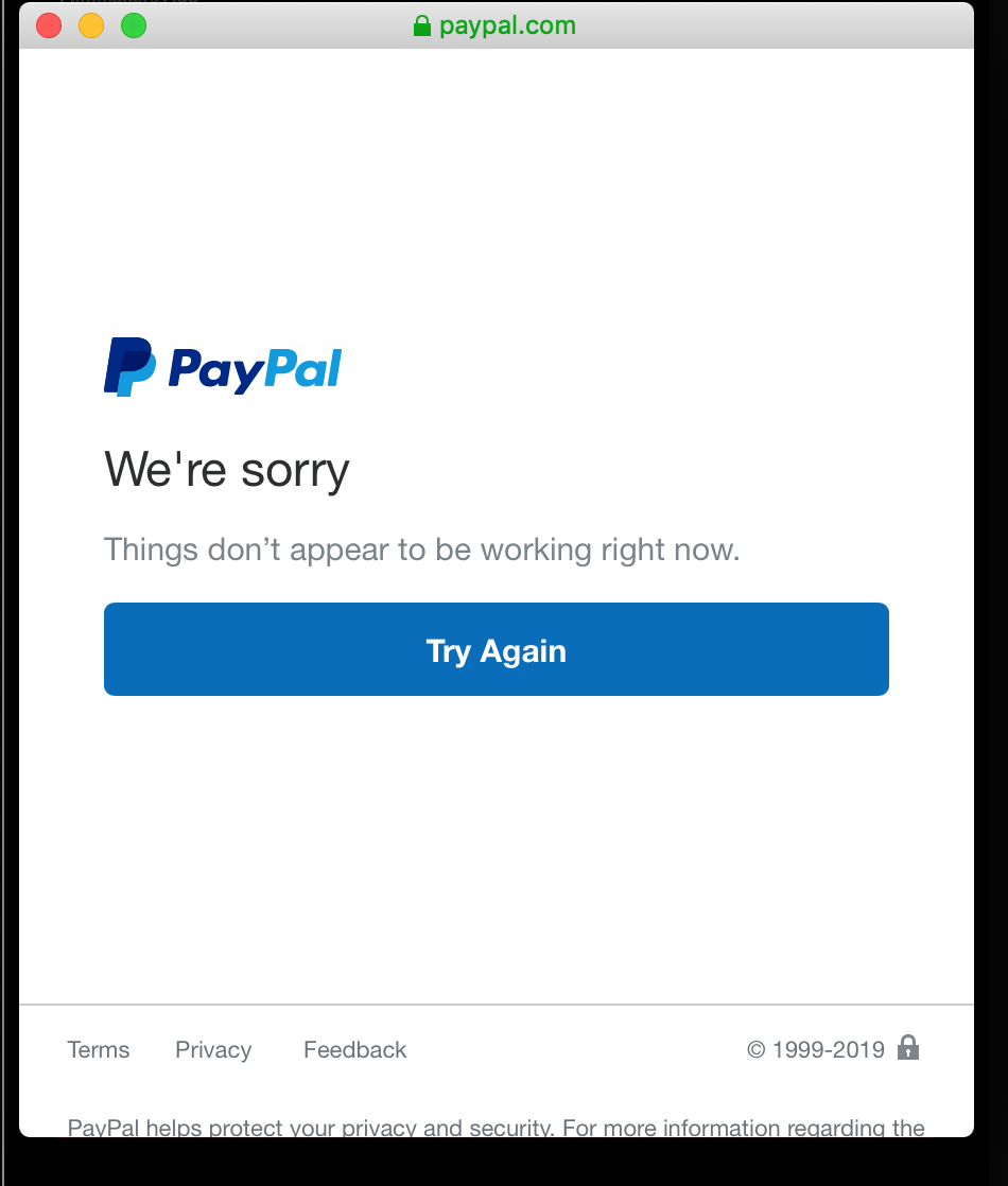 Paypal error codes - nopCommerce