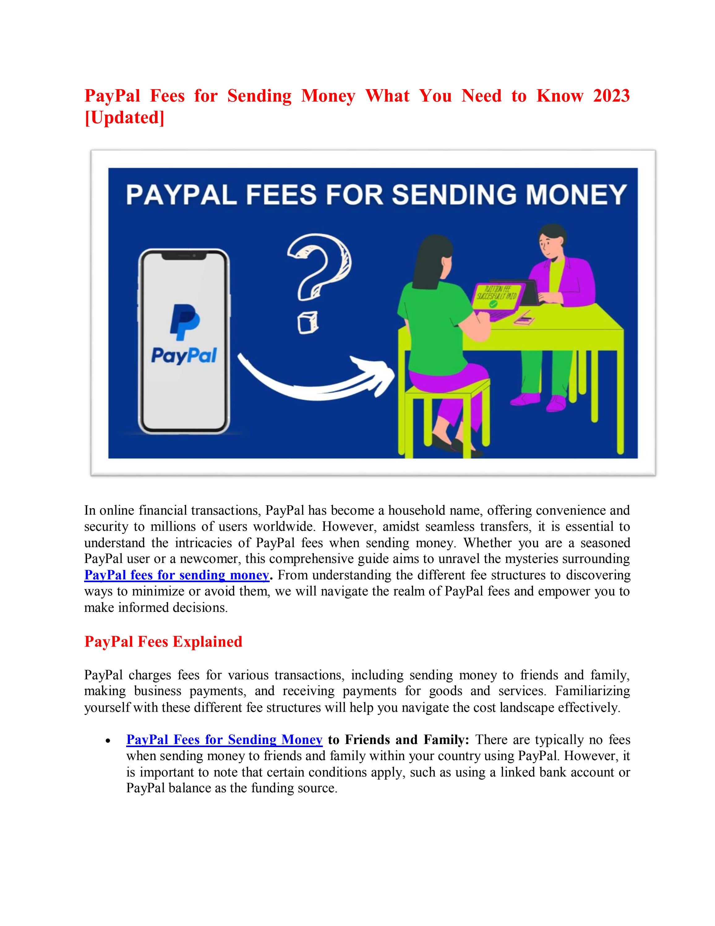 PayPal Fees for Customers | PayPal AU