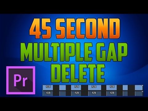 Adobe Premiere: Ripple delete all gaps between clips in Adobe Premiere Pro CC - Ozgo Productions