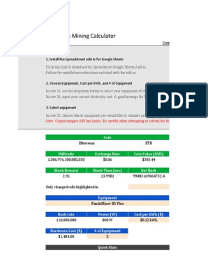 Mining with NVIDIA GeForce GTX Ti - BetterHash Calculator